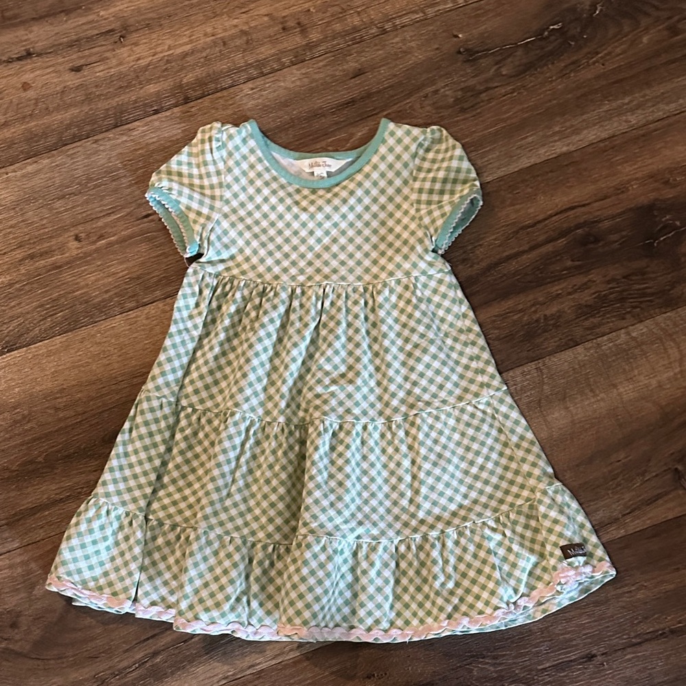 Matilda Jane Aqua and White Gingham Dress